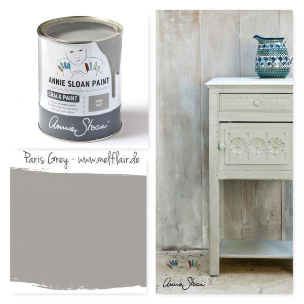 Paris Grey Annie Sloan Kreidefarbe - Collage