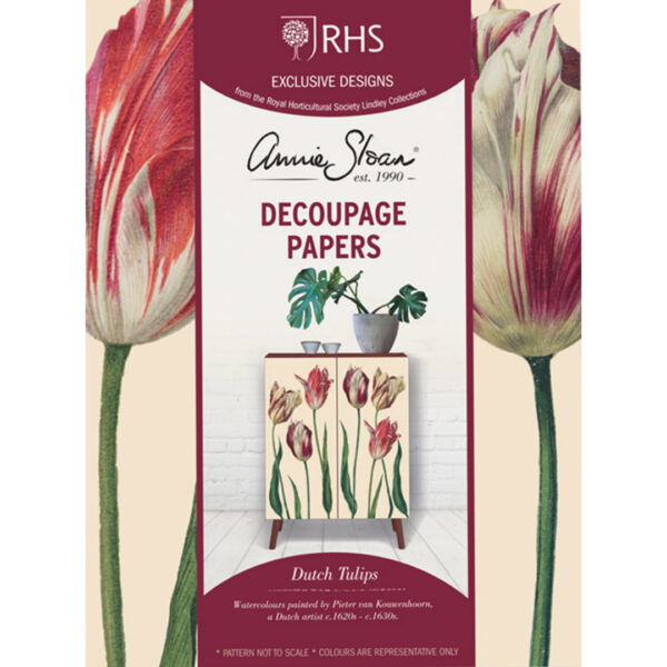 Decoupage Papier "Dutch Tulips" von Annie Sloan in Zusammenarbeit mit RHS