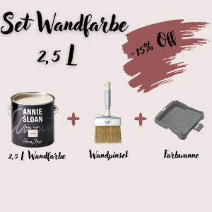 Annie Sloan Starter Set – Wandfarbe 2,5 L