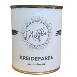 Samtschwarz – Melflair Kreidefarbe 750 ml