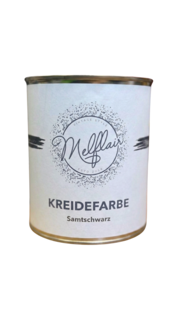 Samtschwarz - Melflair Kreidefarbe 750 ml
